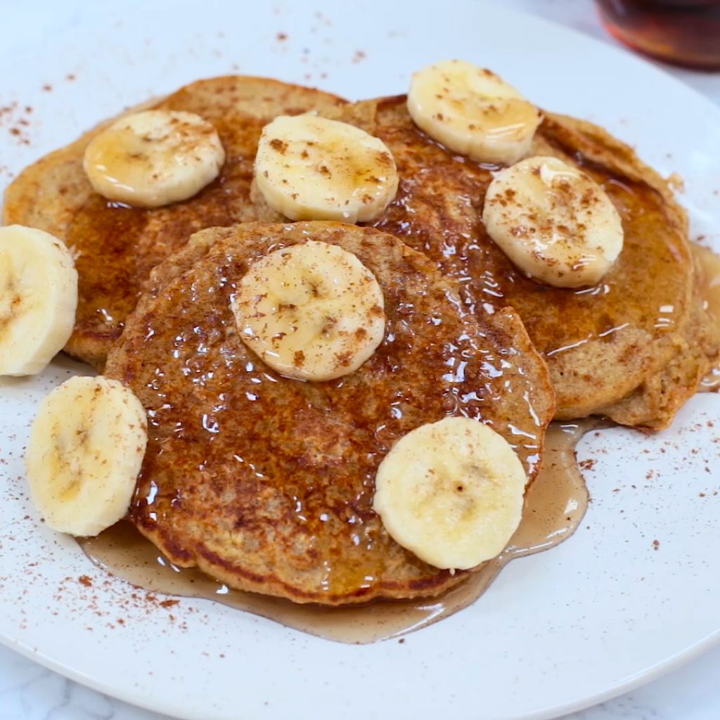 Banana Bread Protein Pancakes