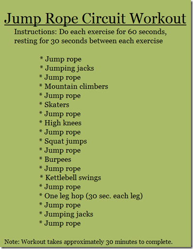 jump rope workout program