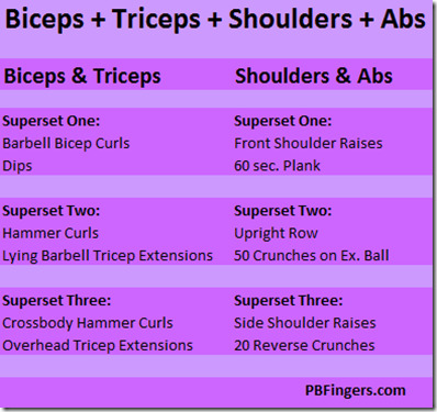 Shoulder discount abs workout