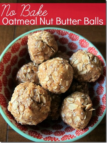 No Bake Oatmeal Nut Butter Balls Recipe