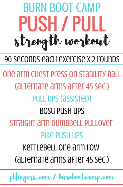 Push pull best sale upper body