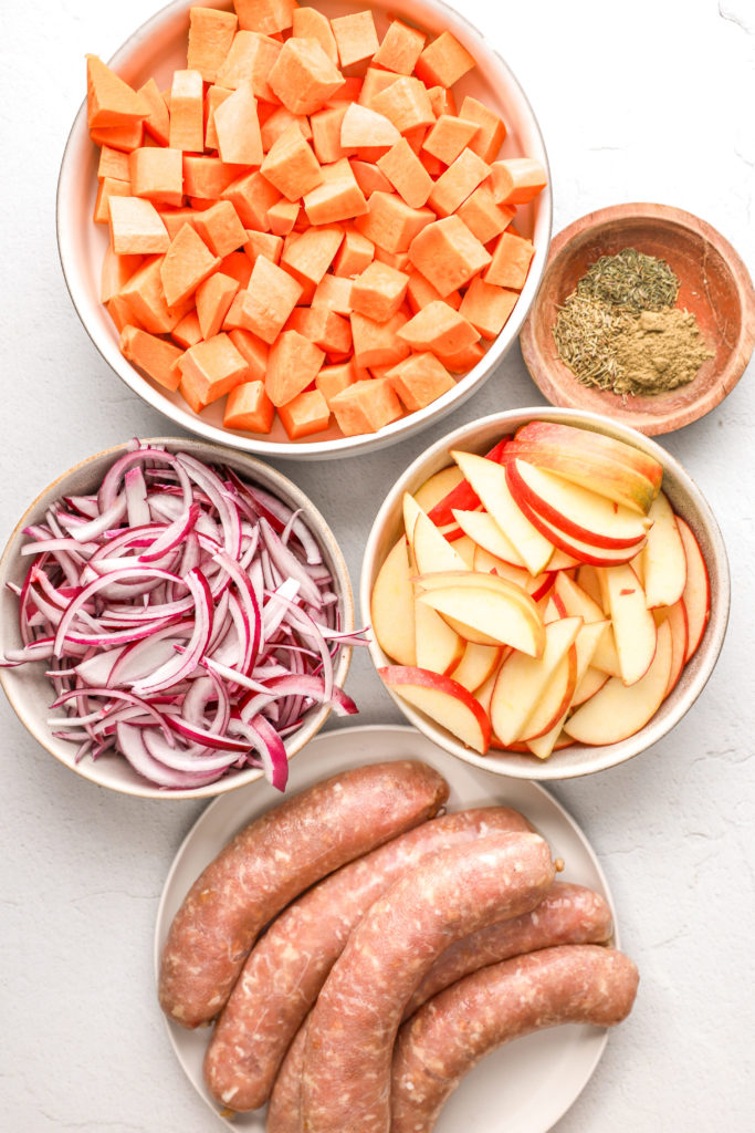 Chicken Sausage Sweet Potato Bake ingredients