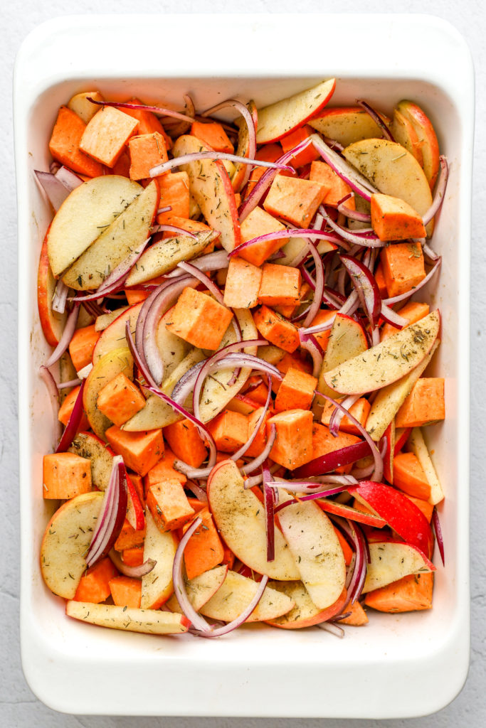 Chicken Sausage Sweet Potato Bake