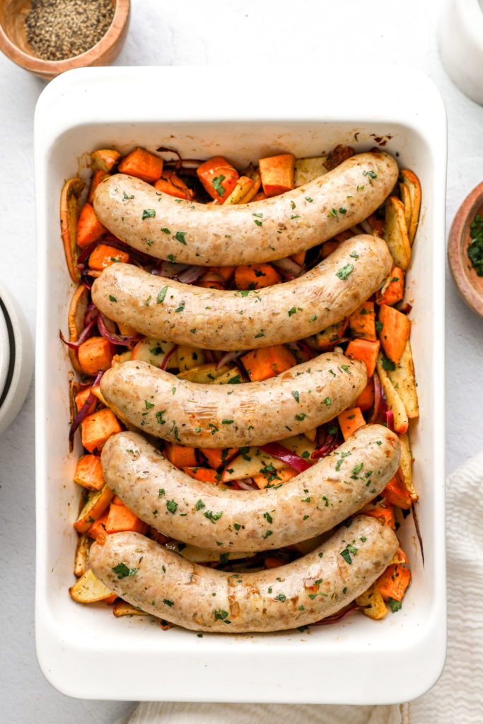 Chicken Sausage Sweet Potato Bake