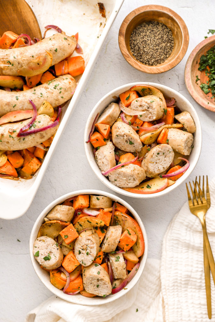 Chicken Sausage Sweet Potato Bake