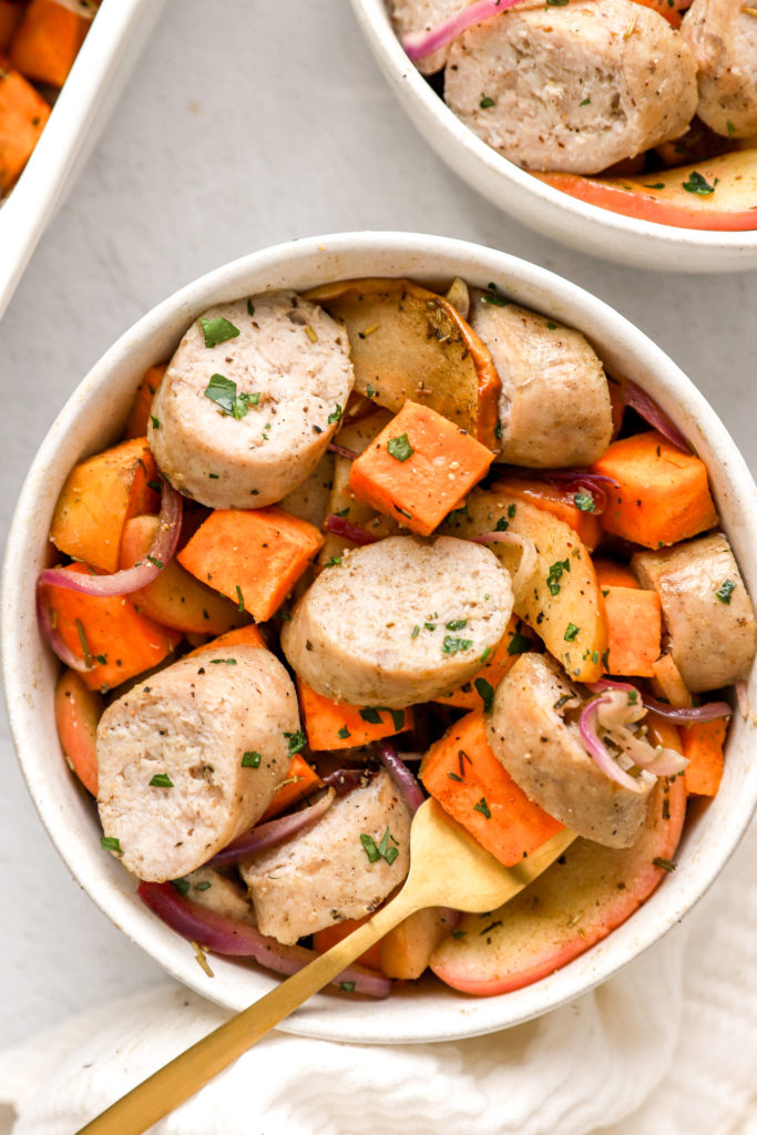 Chicken Sausage Sweet Potato Bake