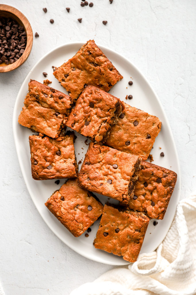 Chocolate Chip Almond Butter Bars