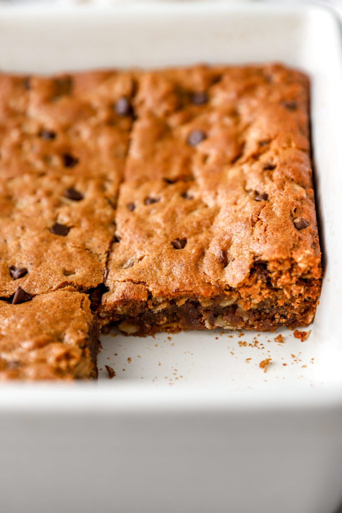 Chocolate Chip Almond Butter Bars