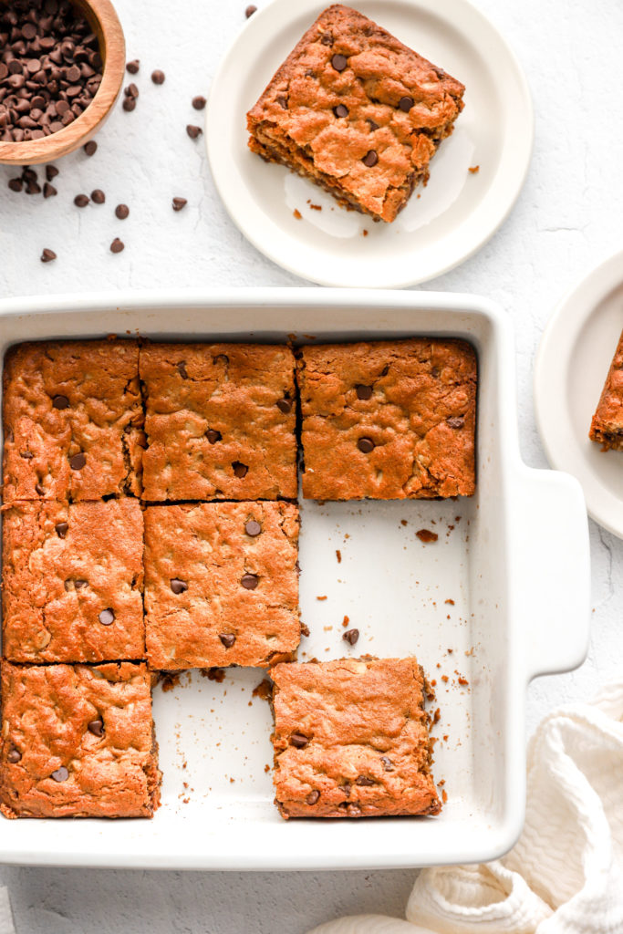 Chocolate Chip Almond Butter Bars