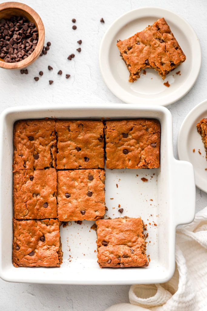 Chocolate Chip Almond Butter Bars