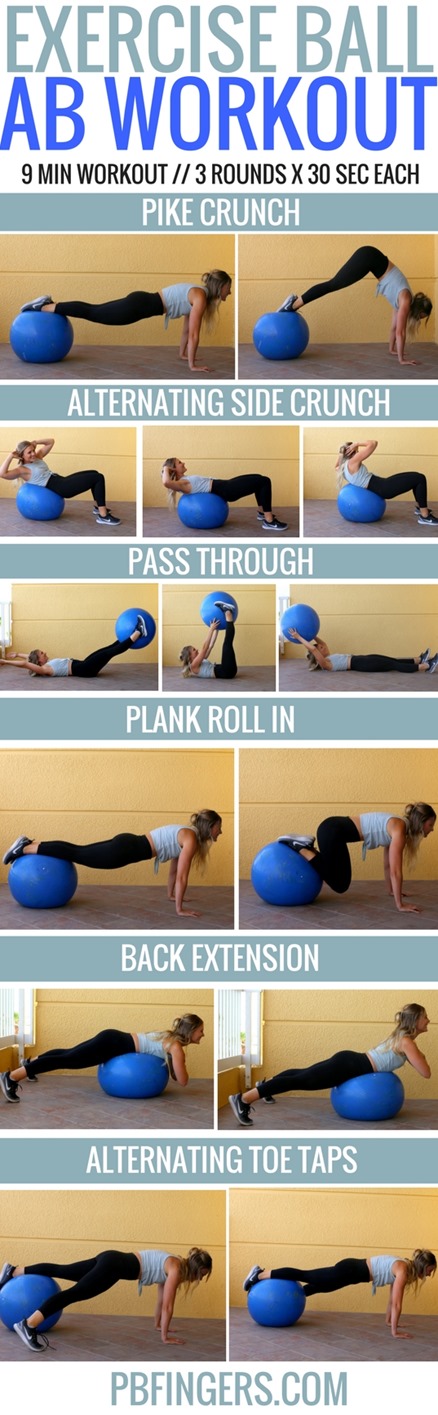 ab exercises with ball