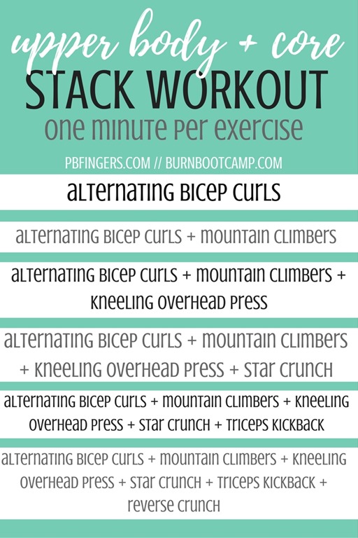 Upper Body Core Stack Workout Burn Boot Camp.jpg Peanut Butter