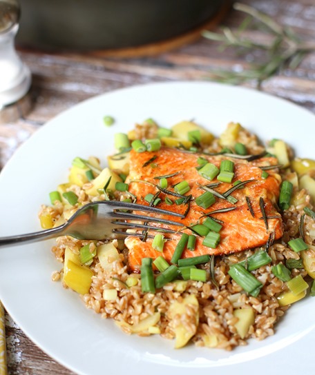 Blue Apron Tangelo and Honey Salmon