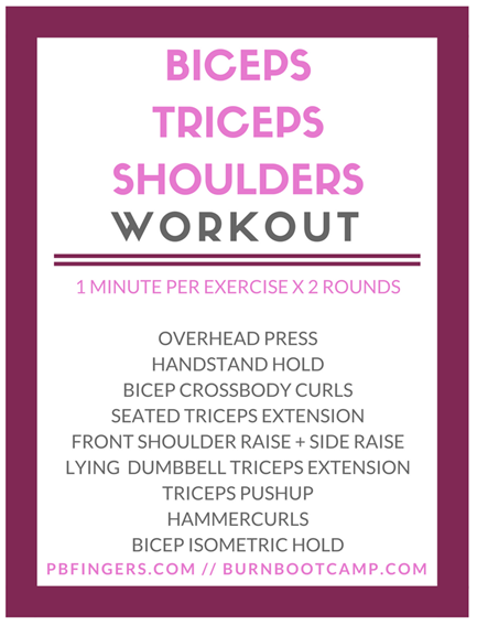 Biceps Triceps Shoulders Workout