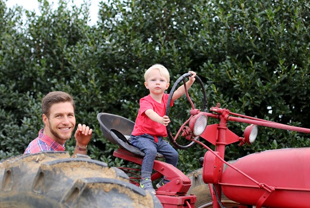Chase Driving Tractor