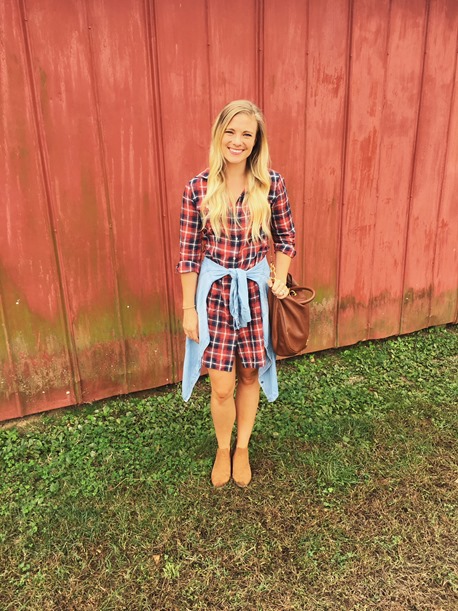 theory plaid dress