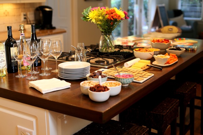 Book Exchange Party Spread