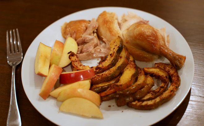 chicken acorn squash dinner