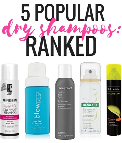 5 Popular Dry Shampoos - Ranked! LOVE this stuff for prolonging my hair and keeping it looking fresh between shampoos!