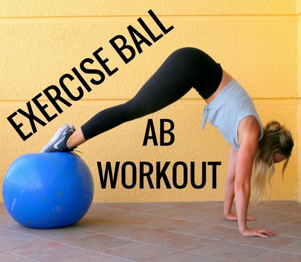 Exercise Ball Ab Workout to target your core