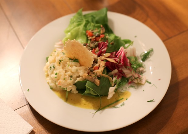 Risotto and Green Salad