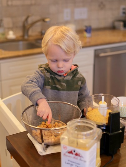 Toddler Helping to Cook