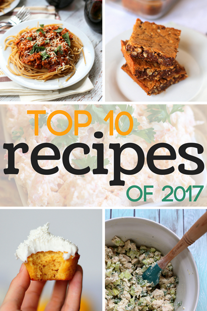 Top 10 Recipes of 2017 from Peanut Butter Fingers Blog