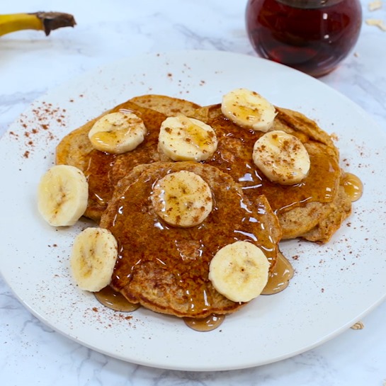 Banana Bread Protein Pancakes (No protein powder required)