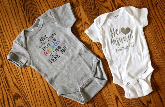 Rainbow Baby Onesies