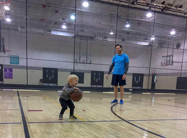 Basketball at YMCA toddler