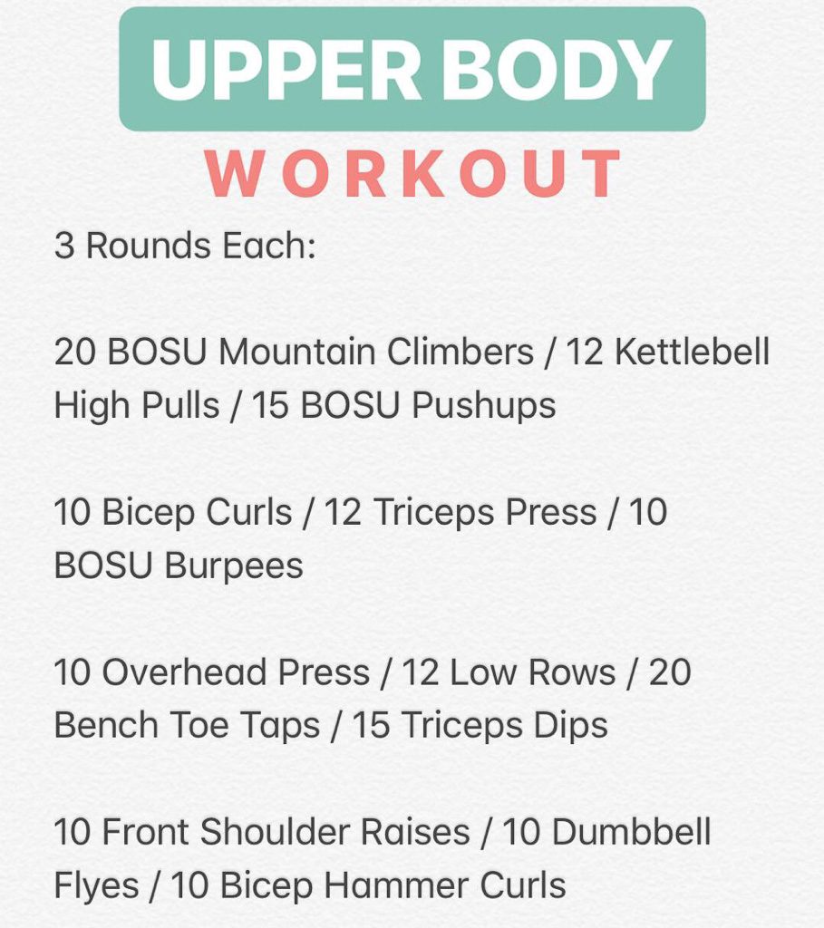 Upper Body Workout