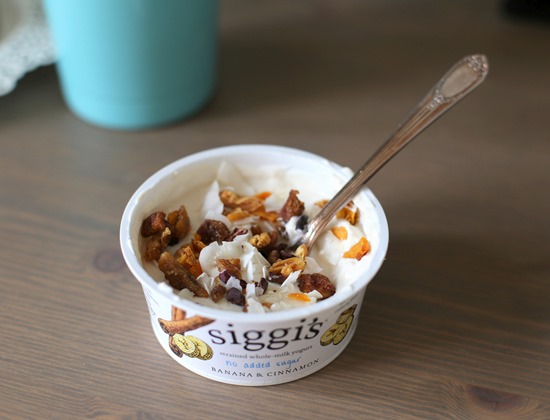 siggi's banana cinnamon yogurt no sugar added