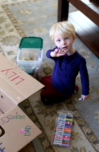 Cardboard Box Fun with Chase