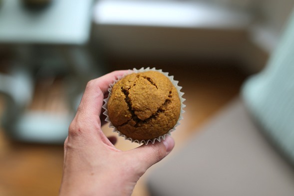 whole wheat pumpkin muffins