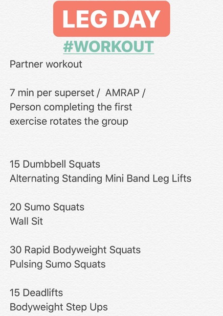 Partner Leg Day Workout