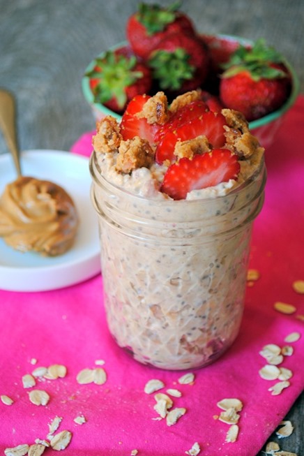 pb & j overnight oats