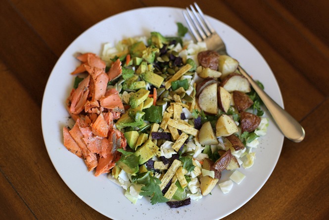salmon and potato salad