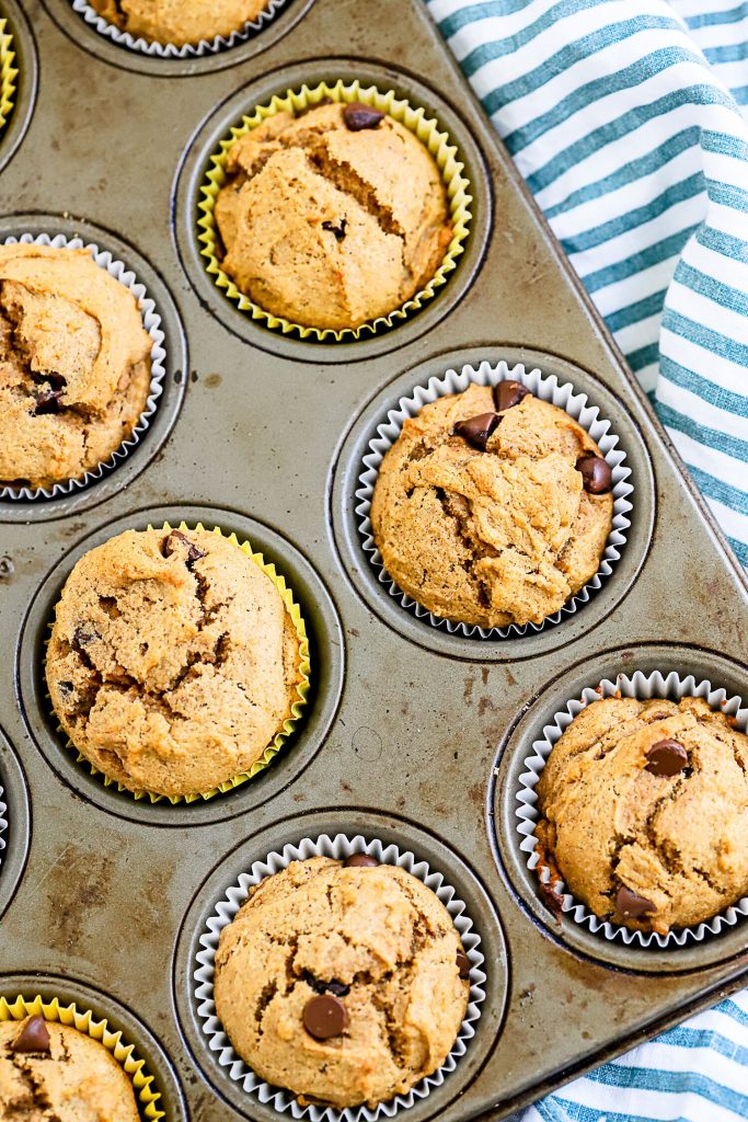 Chocolate Chip Sweet Potato Muffins