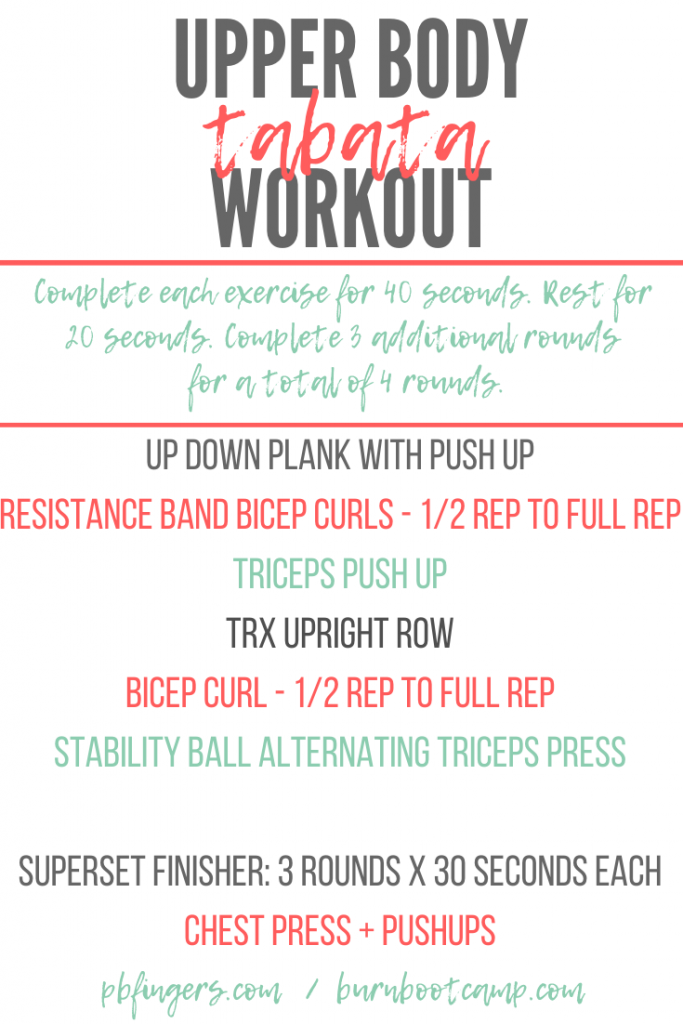 Upper Body Tabata Workout