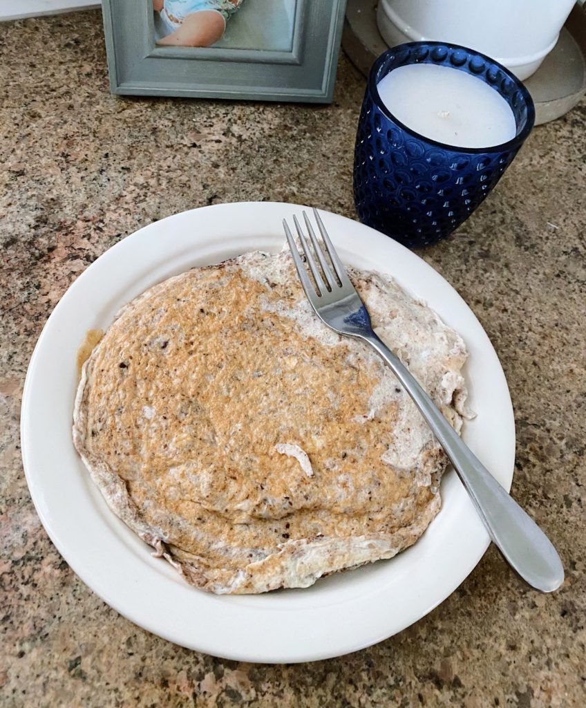 egg white oatmeal pancake