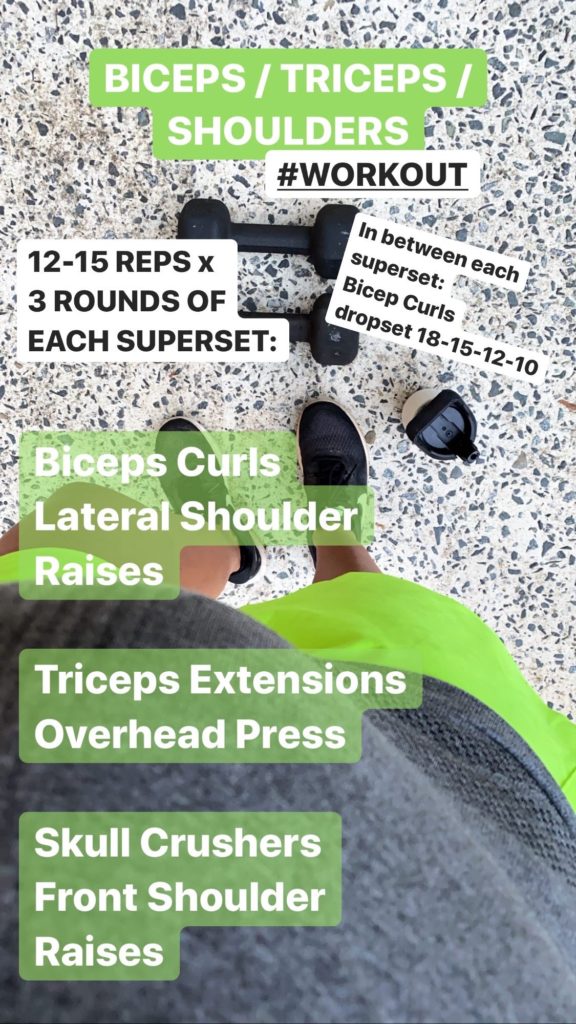 Biceps Triceps Shoulders Workout