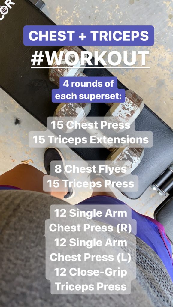 chest triceps workout