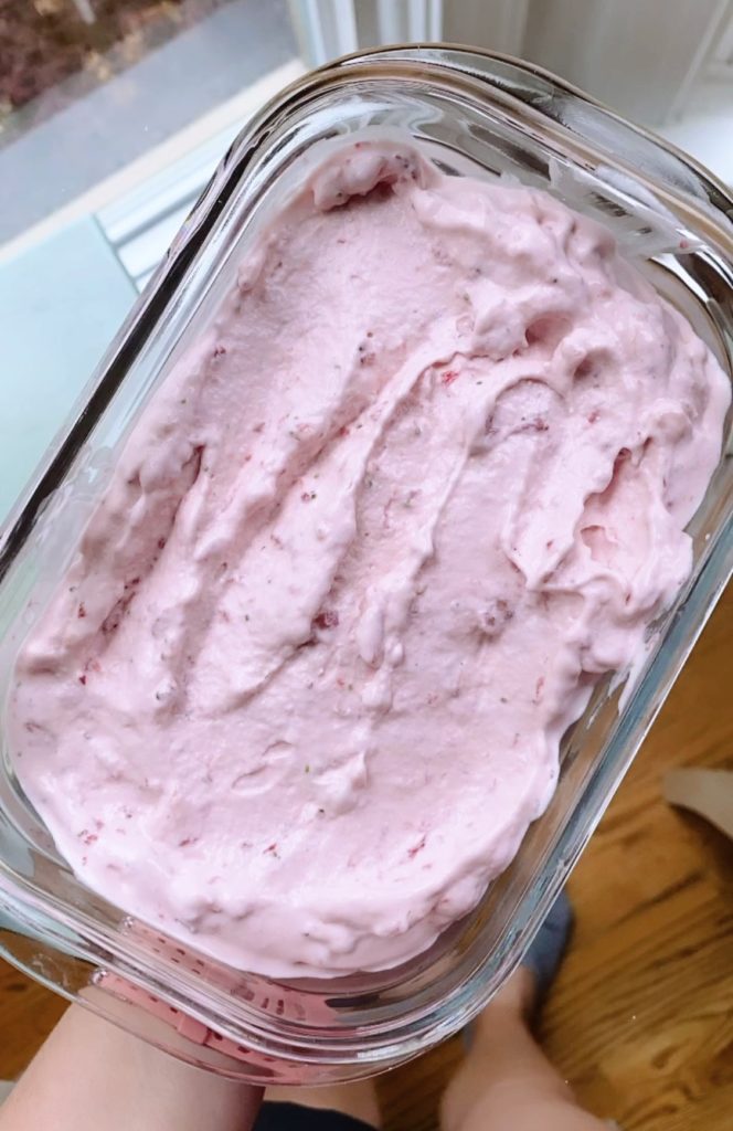 Homemade Strawberry Ice Cream