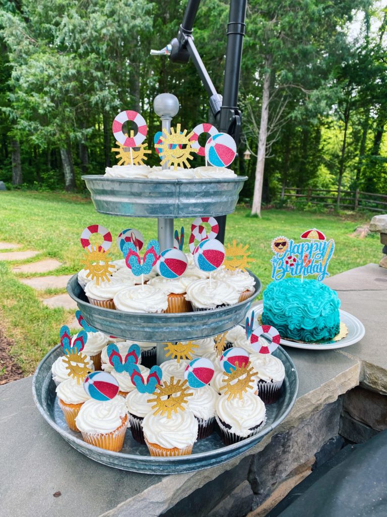 beach birthday cake