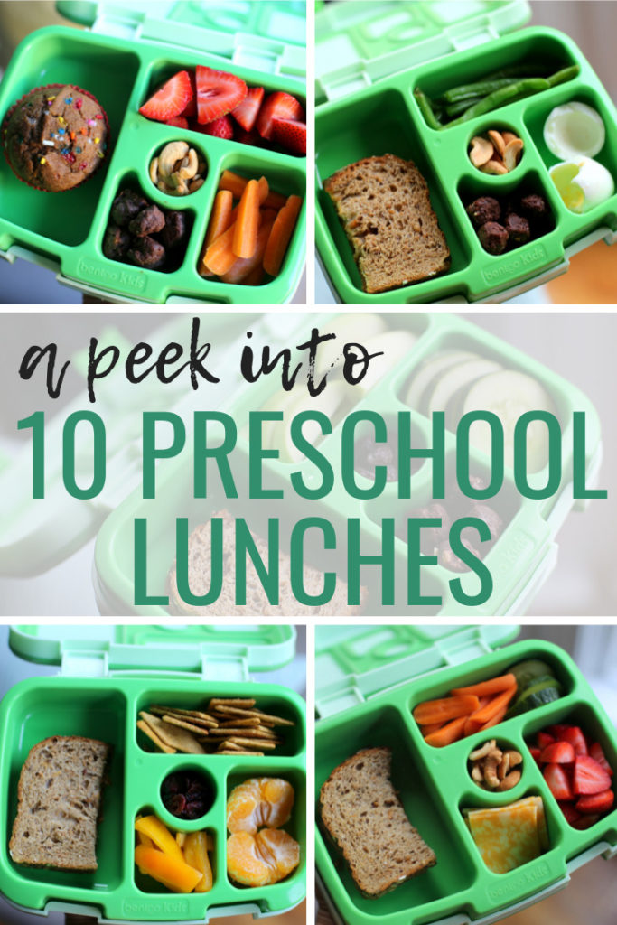 10 preschool lunches