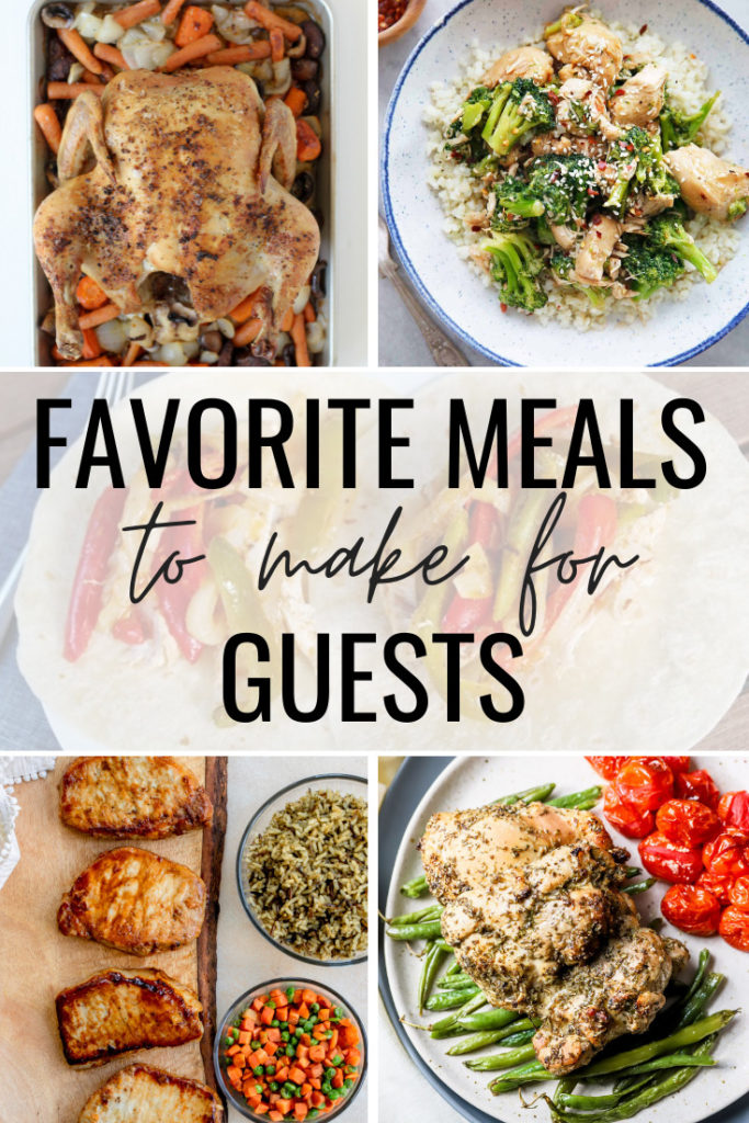 meals to make for guests