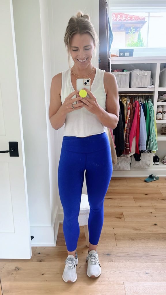 beyond yoga leggings blue