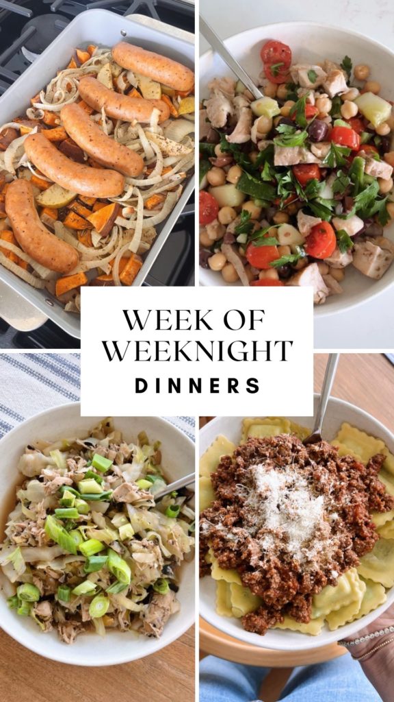 week of weeknight dinners