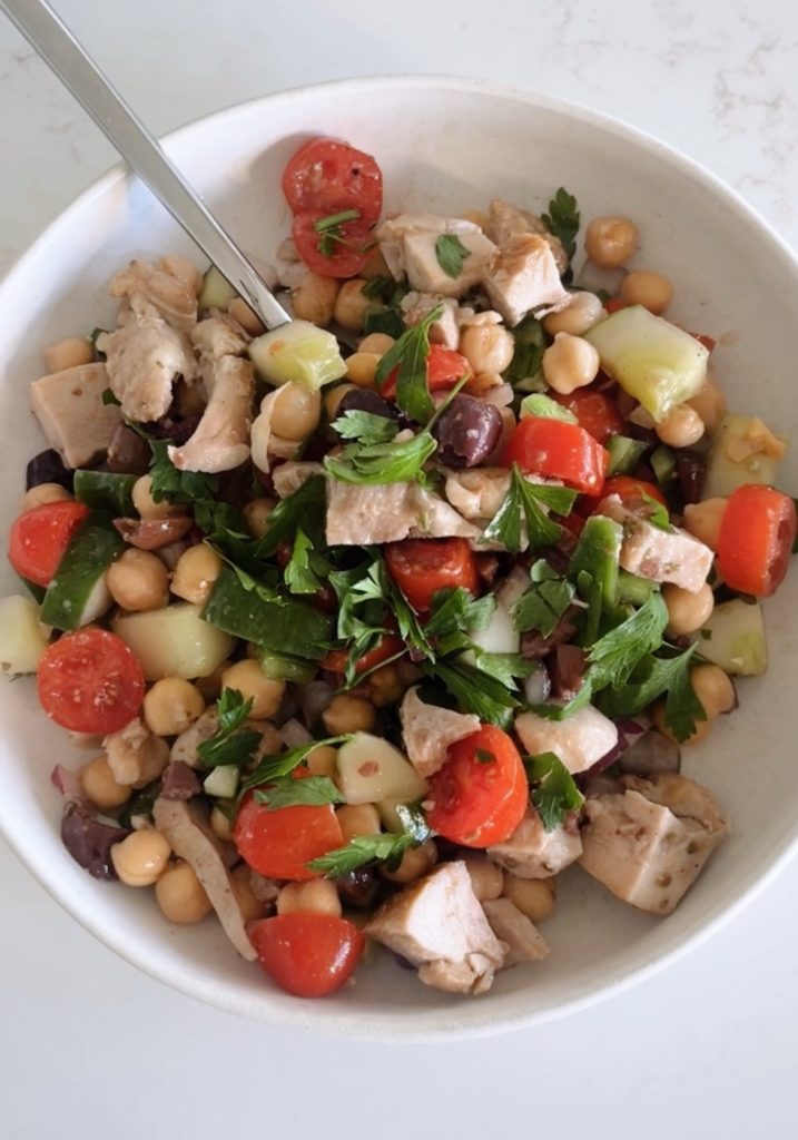 chicken chickpea salad