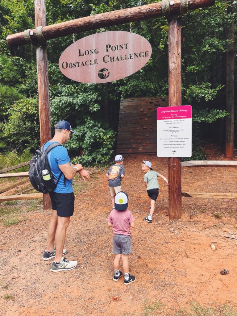 Whitewater Center obstacle course kids